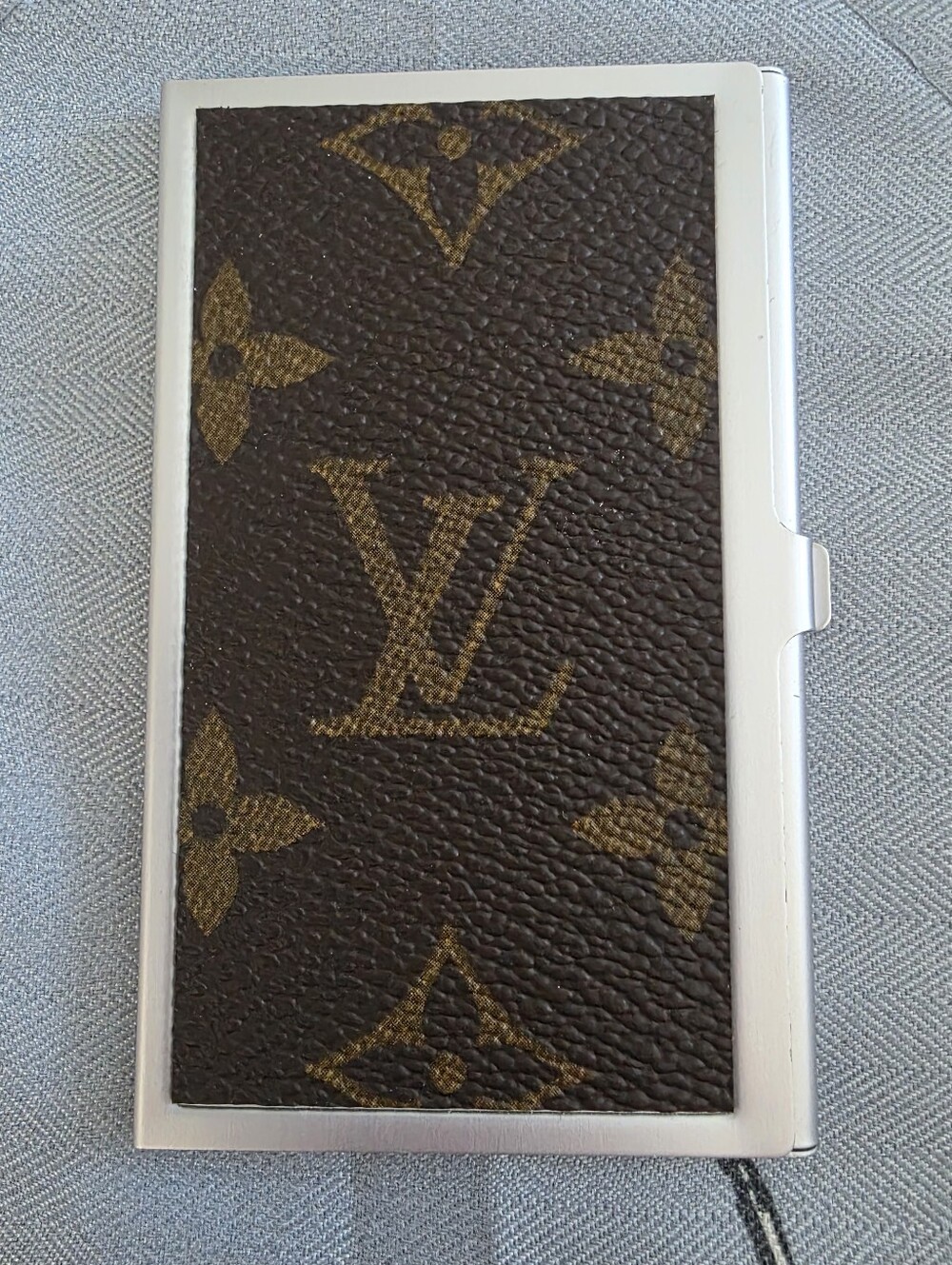 Upcycled Louis Vuitton Card Holder Business Card Holder LV